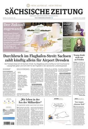 Cover of Sachsische Zeitung (Dresden)