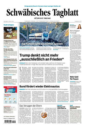 Cover of Schwabisches Tagblatt - Tubinger Chronik