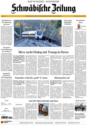 Cover of Schwabische Zeitung (Bad Waldsee / Aulendorf)