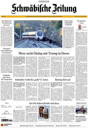 Cover of Schwabische Zeitung (Ehingen)
