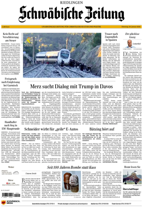Cover of Schwabische Zeitung (Riedlingen)