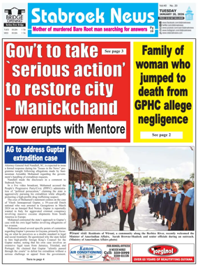 Cover of Stabroek News