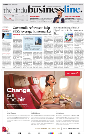 Cover of BusinessLine (Hyderabad)