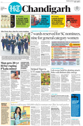 Cover of Hindustan Times (Chandigarh) - Live