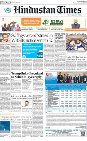 Cover of Hindustan Times (Jammu)