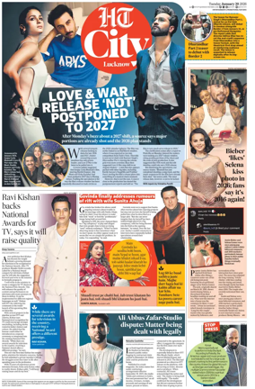 Cover of Hindustan Times (Lucknow) - Live