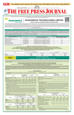 Cover of The Free Press Journal