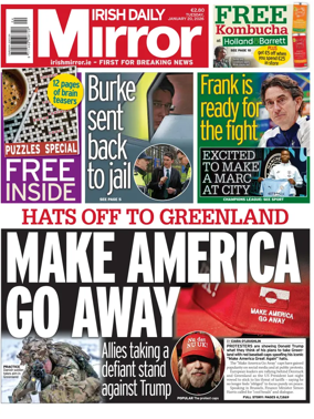 Cover of Irish Daily Mirror