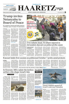Cover of Haaretz english edition