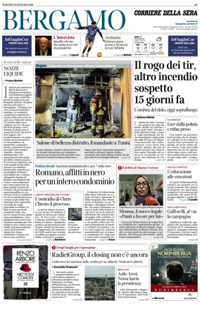 Cover of Corriere della Sera (Bergamo)
