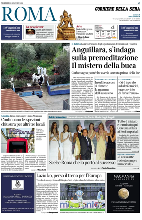 Cover of Corriere della Sera (Roma)