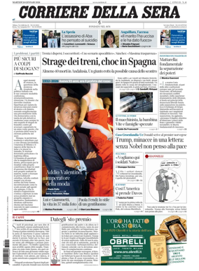 Cover of Corriere della Sera
