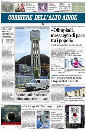 Cover of Corriere dell'Alto Adige