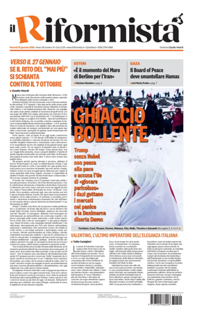 Cover of Il Riformista (Italy)