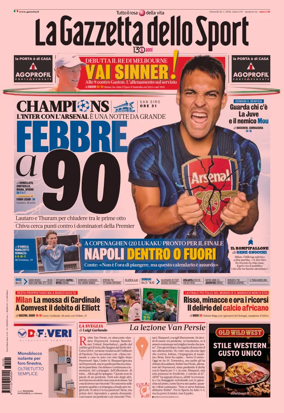 Cover of La Gazzetta dello Sport - Milano