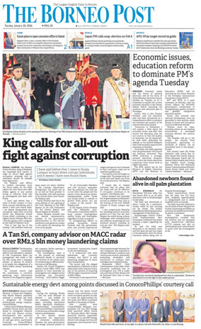 Cover of The Borneo Post (Sabah)