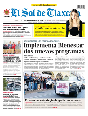 Cover of El Sol de Tlaxcala