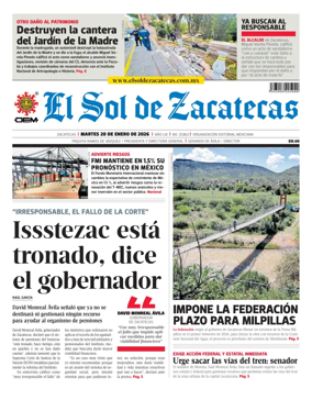 Cover of El Sol de Zacatecas