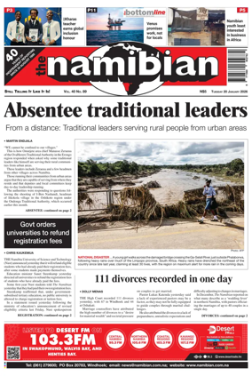 Cover of The Namibian