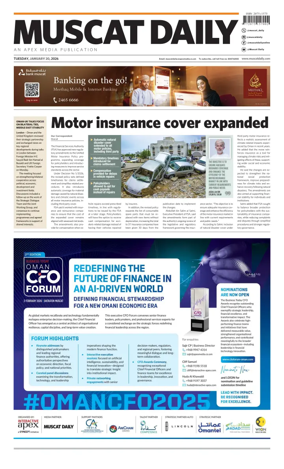 Cover of Muscat Daily