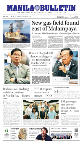 Cover of Manila Bulletin