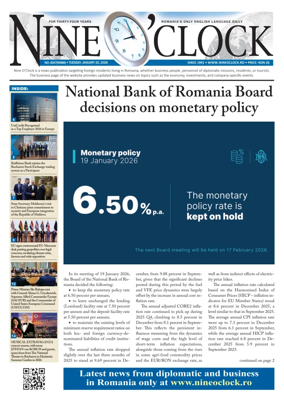 Cover of Nine o clock (Romania) Daily