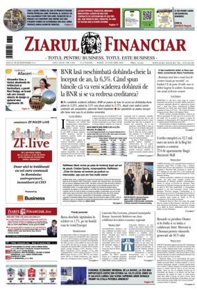 Cover of Ziarul Financiar