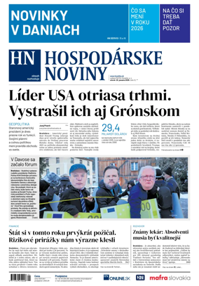 Cover of Hospodarske noviny