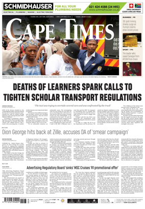 Cover of Cape Times
