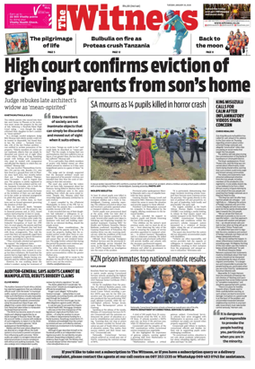 Cover of The Witness (South Africa)