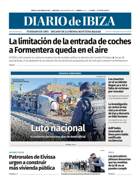 Cover of Diario de Ibiza