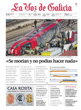 Cover of La Voz de Galicia (Arousa)
