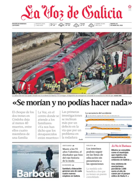 Cover of La Voz de Galicia (Barbanza)