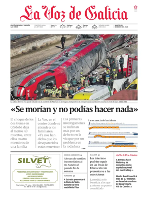 Cover of La Voz de Galicia (Deza)