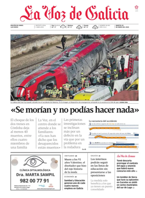 Cover of La Voz de Galicia (Monforte)