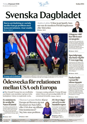 Cover of Svenska Dagbladet