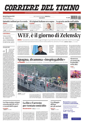 Cover of Corriere del Ticino