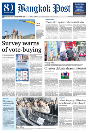 Cover of Bangkok Post