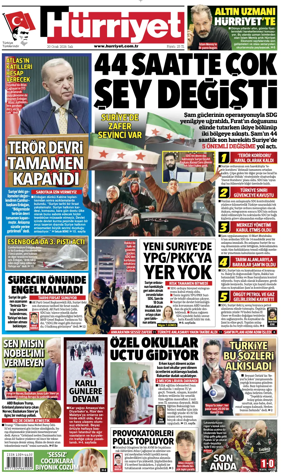 Cover of Hurriyet