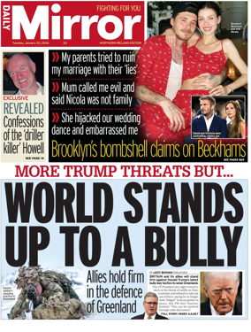 Cover of Daily Mirror (Northern Ireland)