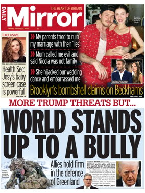 Cover of Daily Mirror