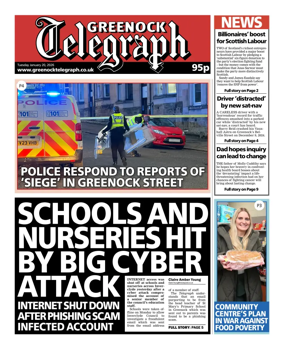 Cover of Greenock Telegraph