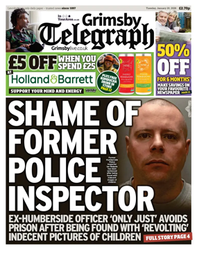 Cover of Grimsby Telegraph
