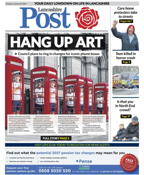 Cover of Lancashire Evening Post