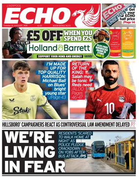 Cover of Liverpool Echo