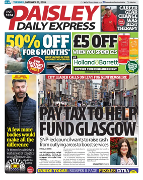 Cover of Paisley Daily Express
