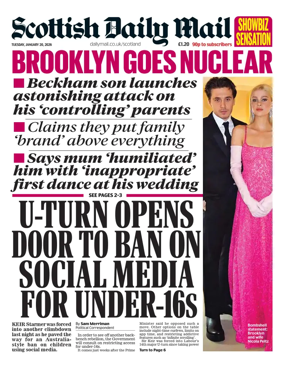 Cover of Scottish Daily Mail