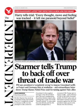 Cover of The Independent