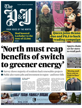 Cover of The Press and Journal (Inverness Highlands and Islands)