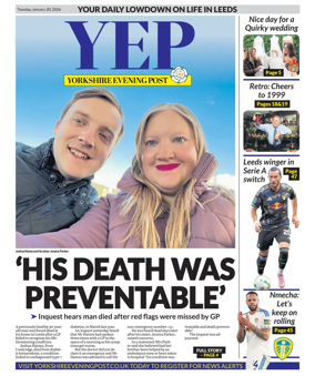 Cover of Yorkshire Evening Post